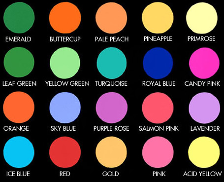 Light Color Chart