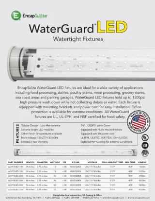 WaterGuard LED Sell Sheet2017