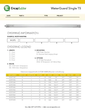 WaterGuard Single T5 Spec 2017
