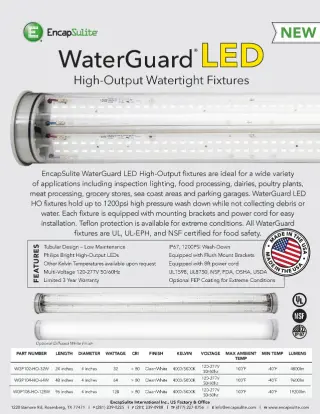 WaterGuard LED HO Sell Sheet